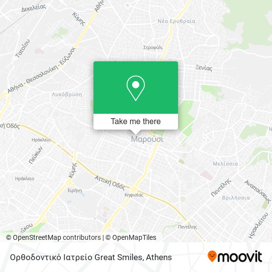 Ορθοδοντικό Ιατρείο Great Smiles map