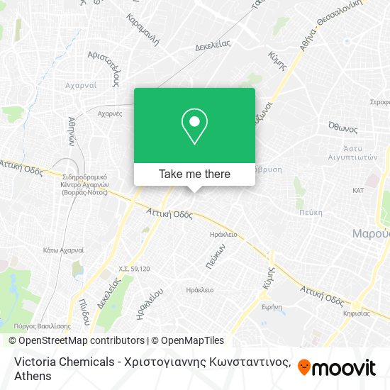 Victoria Chemicals - Χριστογιαννης Κωνσταντινος map