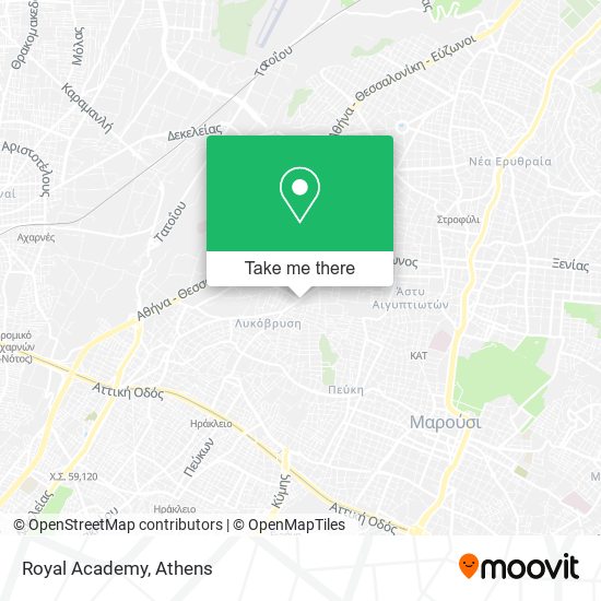 Royal Academy map