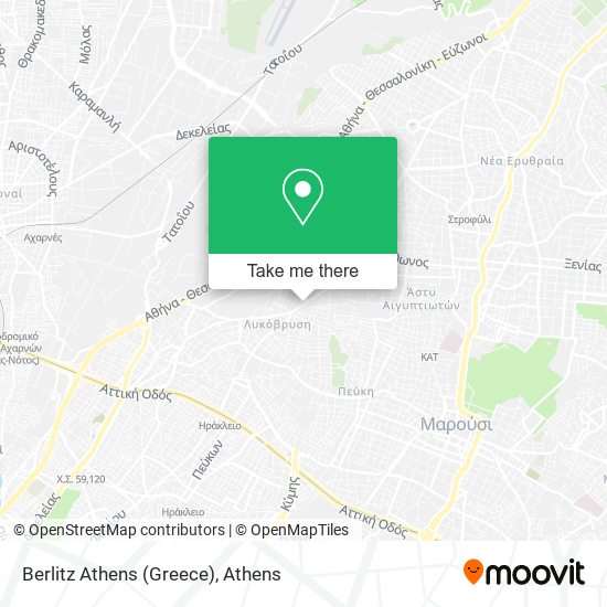 Berlitz Athens (Greece) map