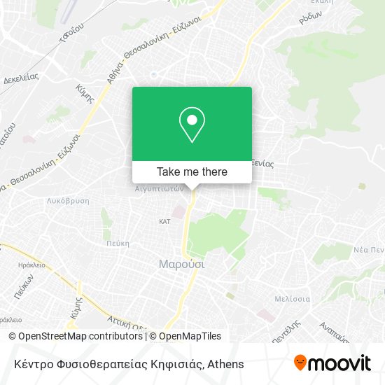 Κέντρο Φυσιοθεραπείας Κηφισιάς map