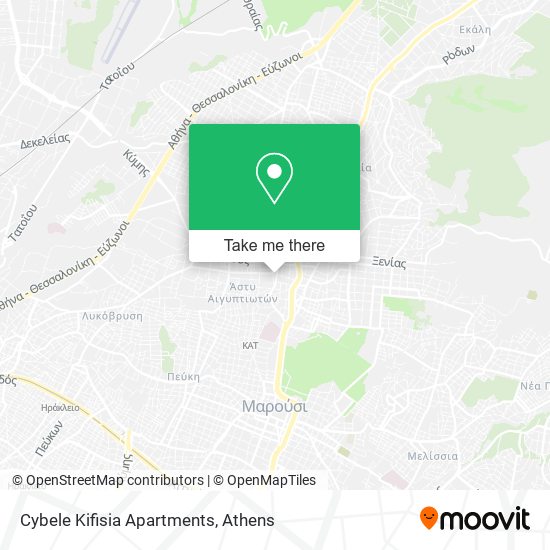 Cybele Kifisia Apartments map