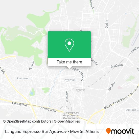 Langano Espresso Bar Αχαρνών - Μενίδι map