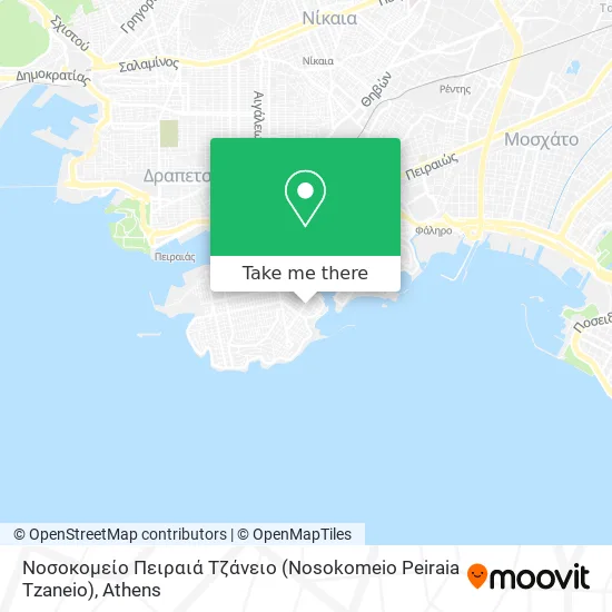 Νοσοκομείο Πειραιά Τζάνειο (Nosokomeio Peiraia Tzaneio) map