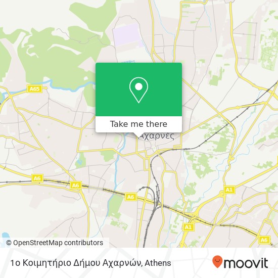 1ο Κοιμητήριο Δήμου Αχαρνών map