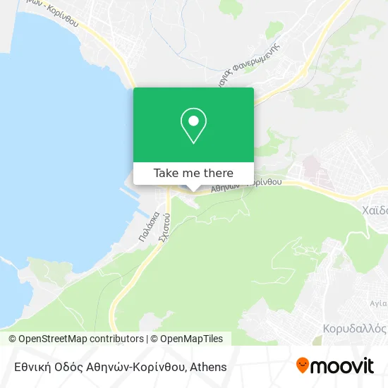 Εθνική Οδός Αθηνών-Κορίνθου map