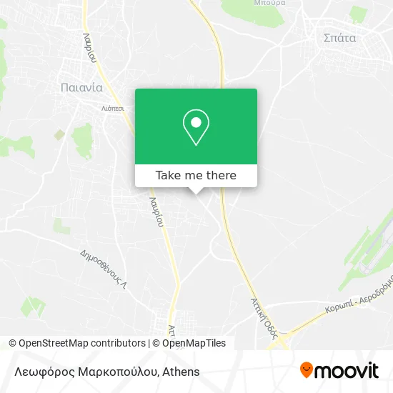 Λεωφόρος Μαρκοπούλου map