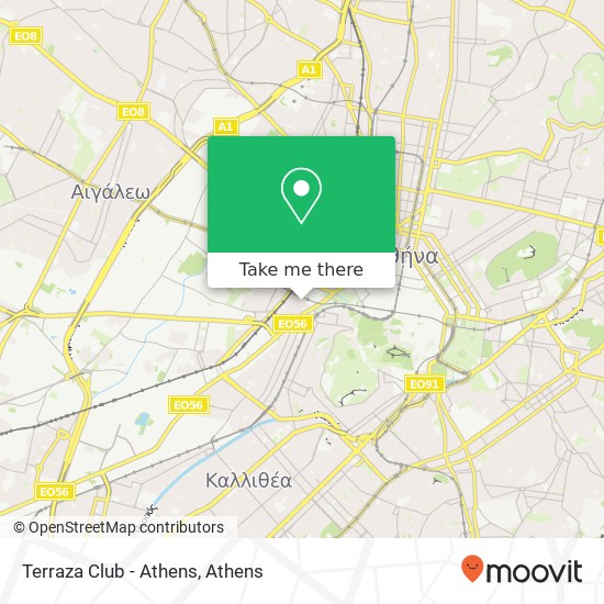 Terraza Club - Athens map