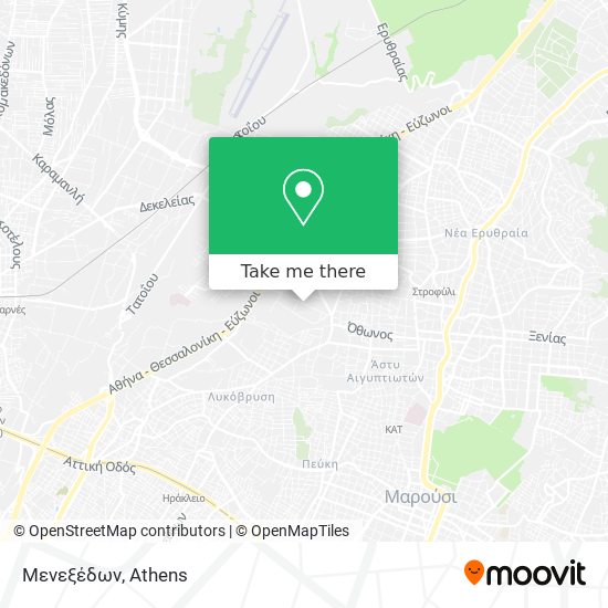 Μενεξέδων map