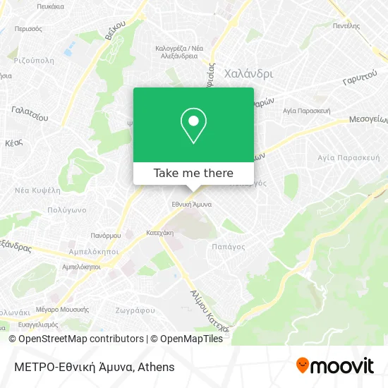 ΜΕΤΡΟ-Εθνική Άμυνα map