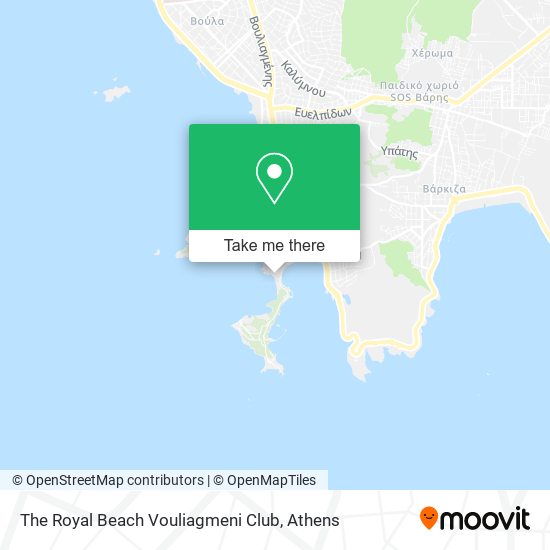 The Royal Beach Vouliagmeni Club map
