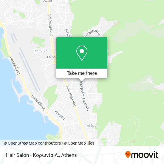 Hair Salon - Κoρωνία Α. map