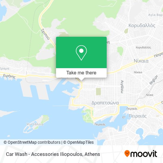 Car Wash - Accessories Iliopoulos map