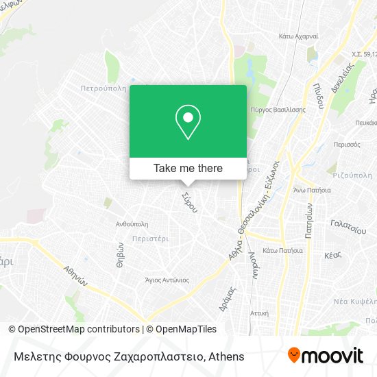 Μελετης Φουρνος Ζαχαροπλαστειο map