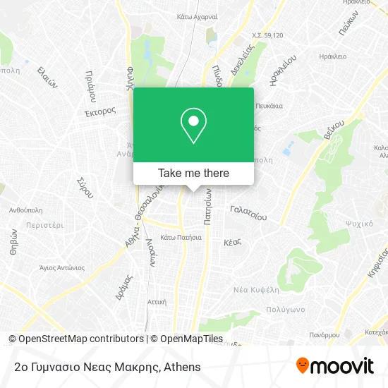 2ο Γυμνασιο Νεας Μακρης map