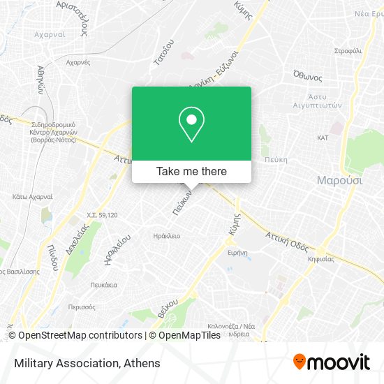 Military Association map