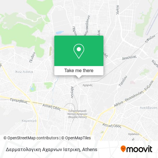 Δερματολογικη Αχαρνων Ιατρικη map