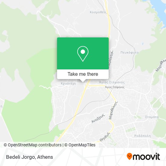 Bedeli Jorgo map