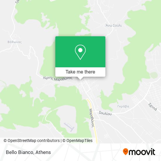 Bello Bianco map