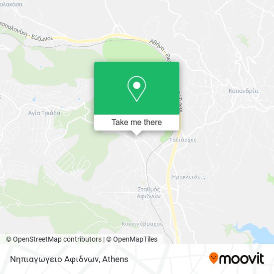 Νηπιαγωγειο Αφιδνων map
