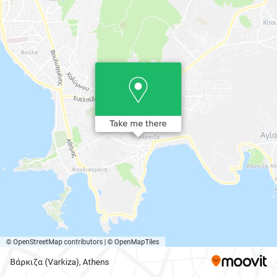 Βάρκιζα (Varkiza) map