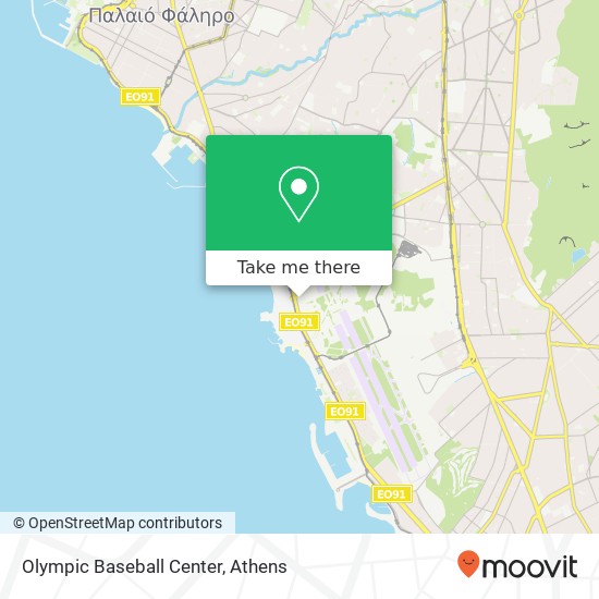 Olympic Baseball Center map