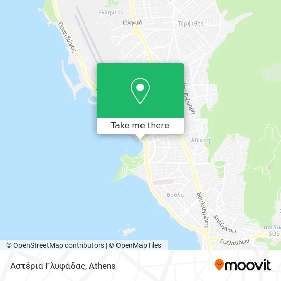 Αστέρια Γλυφάδας map