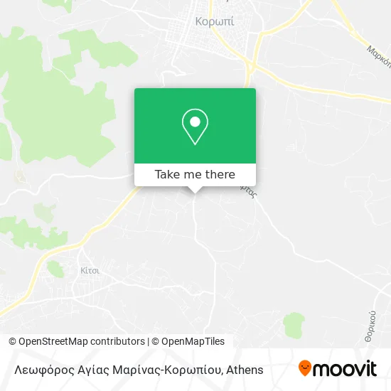 Λεωφόρος Αγίας Μαρίνας-Κορωπίου map