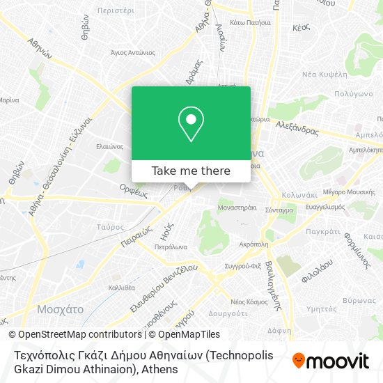 Τεχνόπολις Γκάζι Δήμου Αθηναίων (Technopolis Gkazi Dimou Athinaion) map