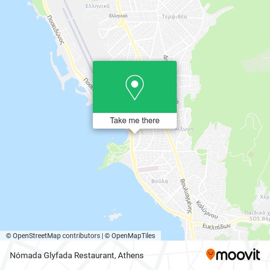 Nómada Glyfada Restaurant map