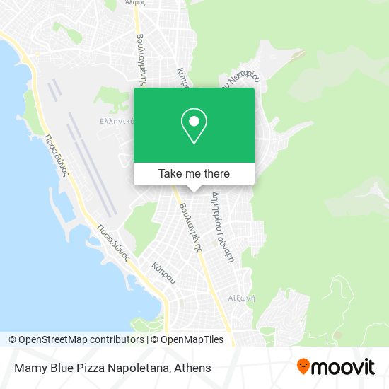 Mamy Blue Pizza Napoletana map