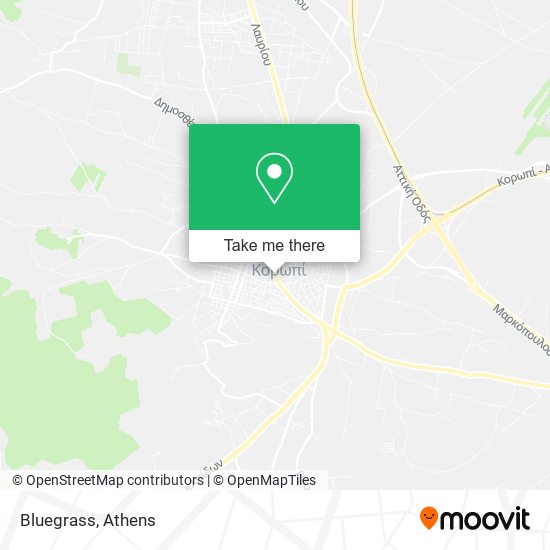 Bluegrass map