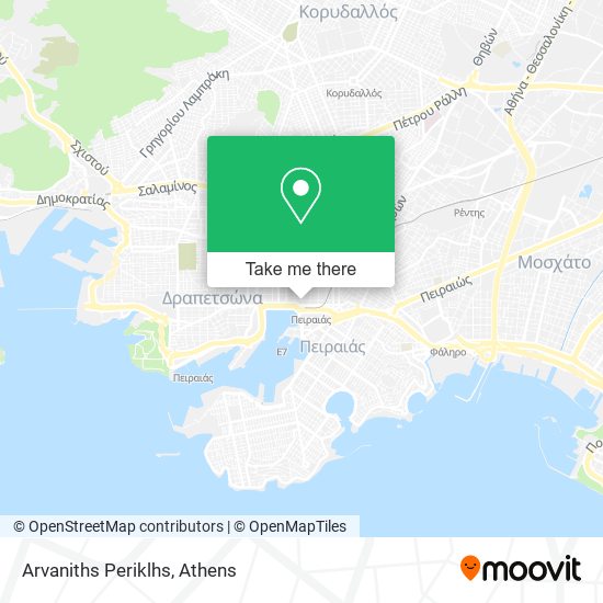 Arvaniths Periklhs map