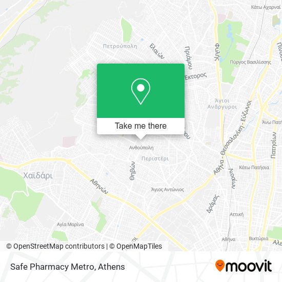 Safe Pharmacy Metro map