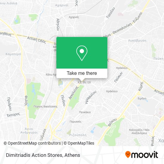 Dimitriadis Action Stores map