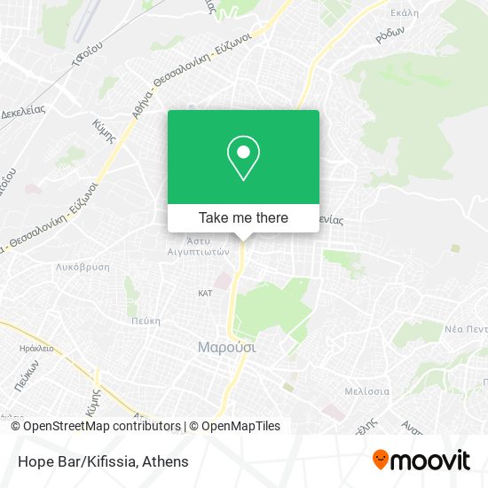 Hope Bar/Kifissia map