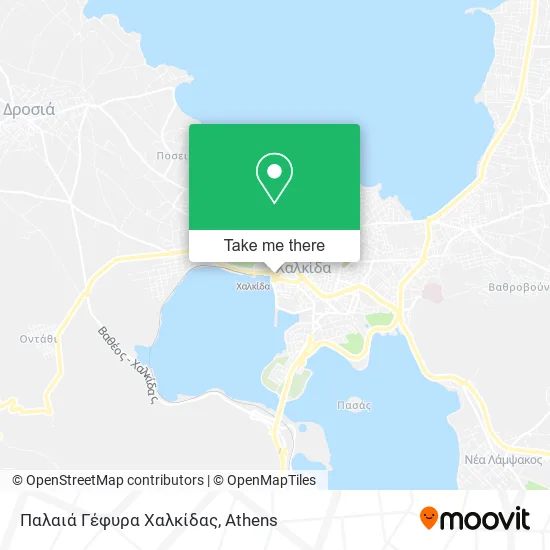 Παλαιά Γέφυρα Χαλκίδας map