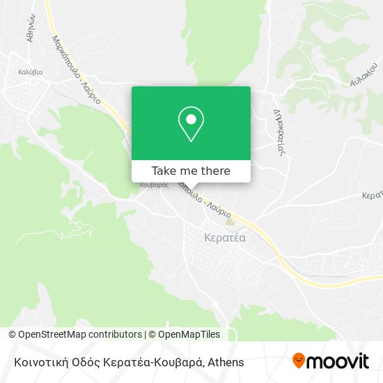 Κοινοτική Οδός Κερατέα-Κουβαρά map