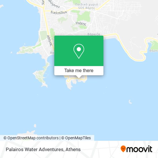 Palairos Water Adventures map