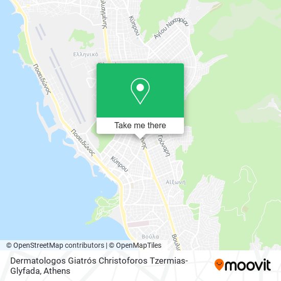 Dermatologos Giatrós Christoforos Tzermias-Glyfada map