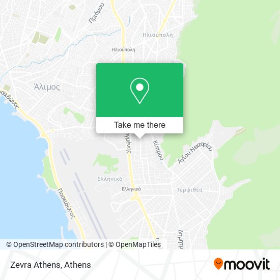 Zevra Athens map