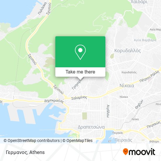 Γερμανος map