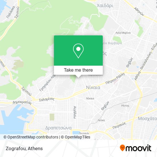 Zografou map