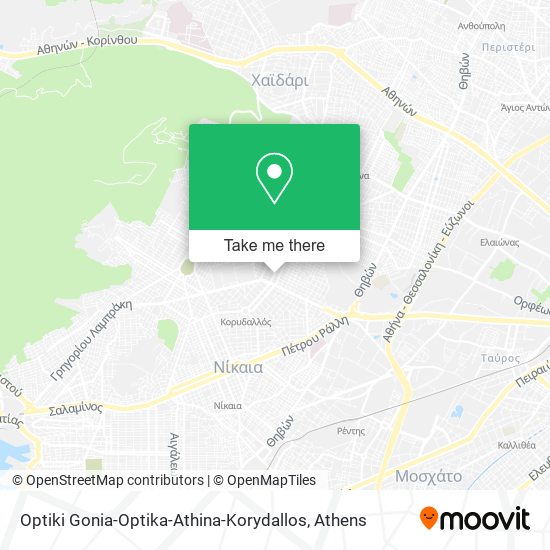 Optiki Gonia-Optika-Athina-Korydallos map