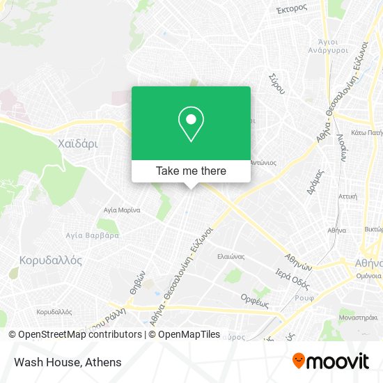 Wash House map