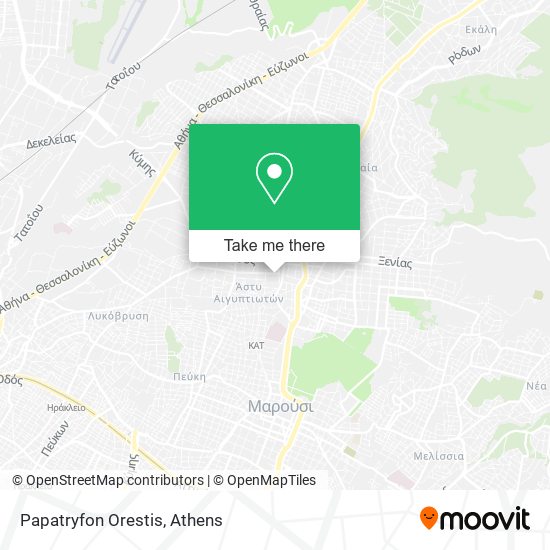 Papatryfon Orestis map