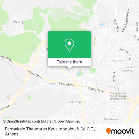 Farmakeio Theodoras Kyriakopoulou & Co O.E. map