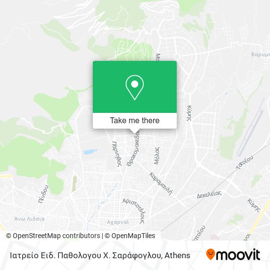 Ιατρείο Ειδ. Παθολογου Χ. Σαράφογλου map