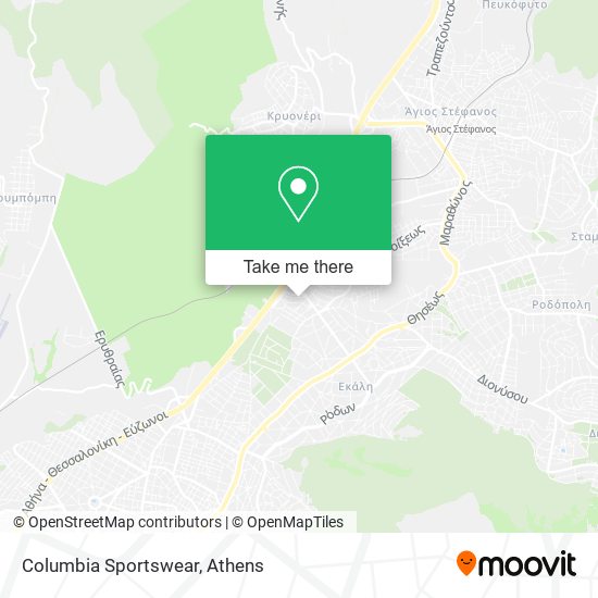 Columbia Sportswear map