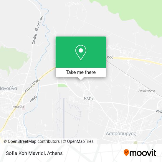 How to get to Sofia Kon Mavridi in Ασπροπύργου by bus or train?